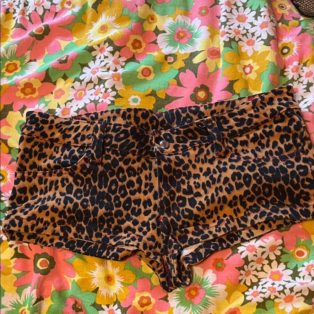 Leopard Print Women's Shorts